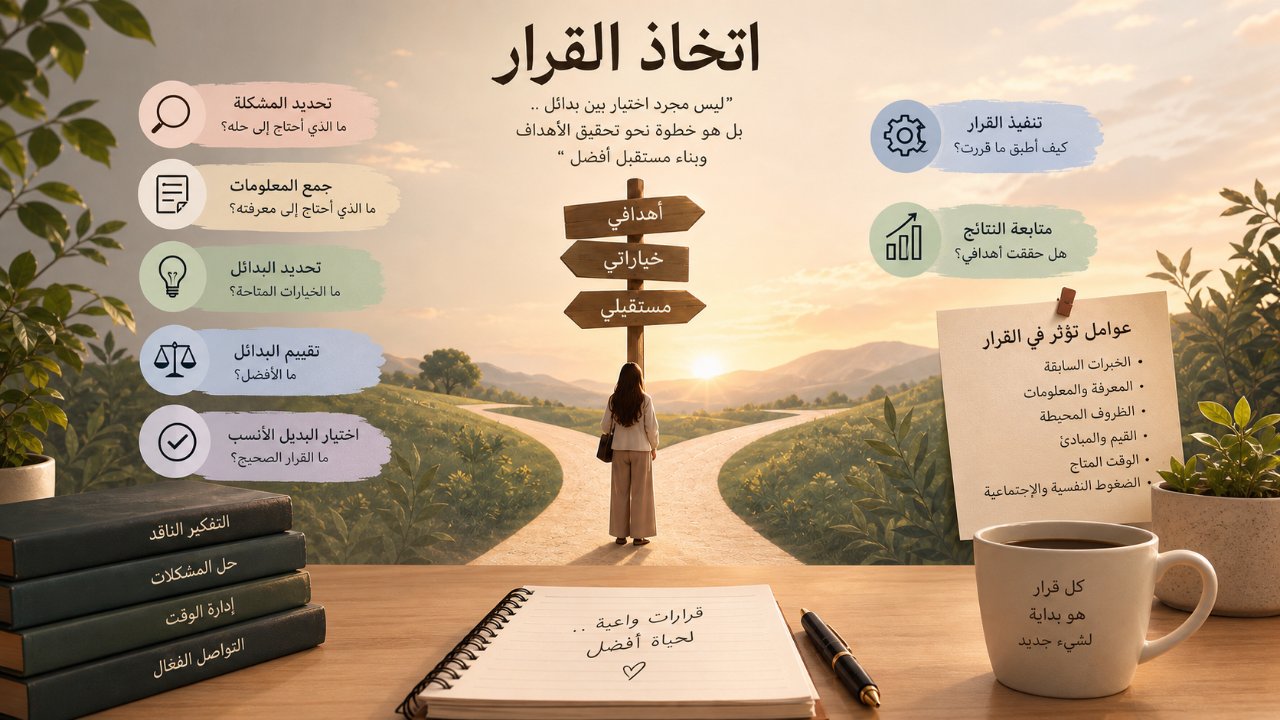 مراحل اتخاذ القرار السليم: 7 خطوات تجنّبك الندم